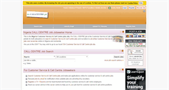 Desktop Screenshot of ng.thecallcentrejob.com